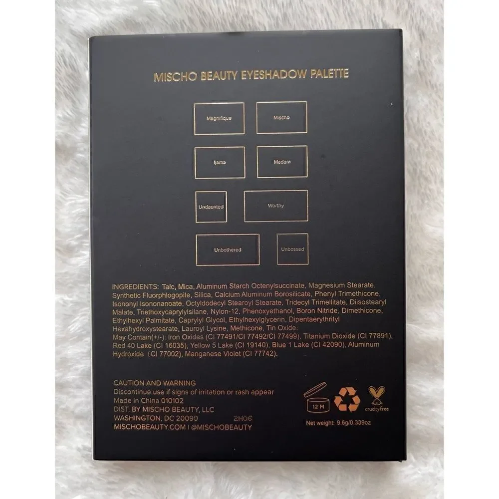 NIB MISCHO BEAUTY Limited Edition - Mischo Beauty Eyeshadow Palette